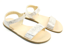 Dámské sandály EF Barefoot Silver White