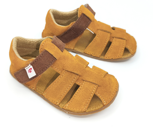 Ef Barefoot sandálky Beige Dětské sandále Renbut 13-106A