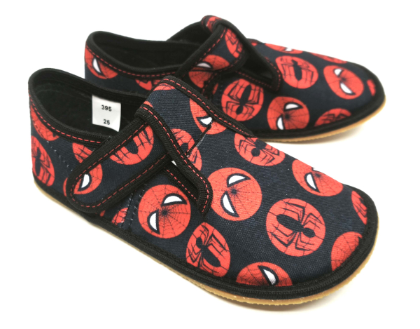 Ef Barefoot papuče 395 Red Spider Dětské sandále Renbut 13-106A