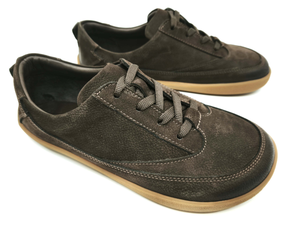 beBare Valencia Dark Brown Nubuck Dětské sandále Renbut 13-106A
