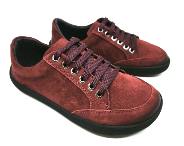 beBare Rome Bordo Nubuck Dětské sandále Renbut 13-106A