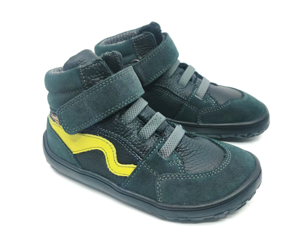 Froddo Barefoot Membrána G3110265-1 Black Green Dětské sandále Renbut 13-106A