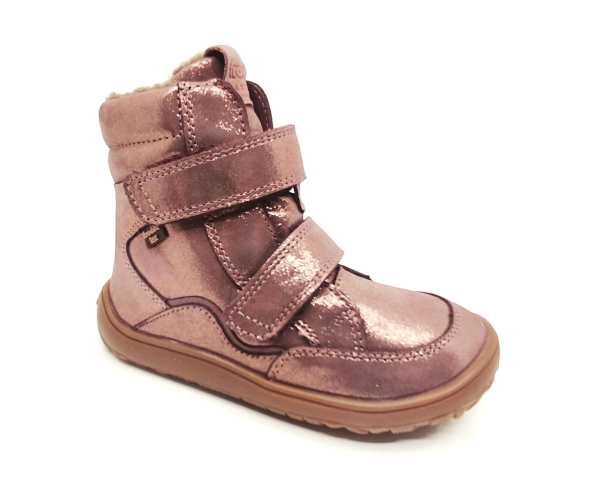 Froddo Barefoot zimní boty s membránou G3160246-9 Gold Pink Dětské sandále Renbut 13-106A