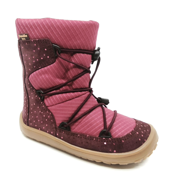 Froddo Barefoot zimní boty s membránou G3160251-7 Bordeaux Dětské sandále Renbut 13-106A