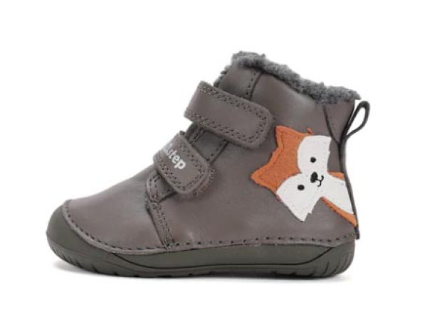 D.D.Step Barefoot zimní boty W070-52301 B Khaki Dětské sandále Renbut 13-106A