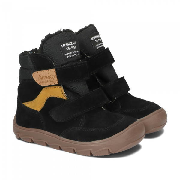 Ameko barefoot Everest Black Dětské sandále Renbut 13-106A