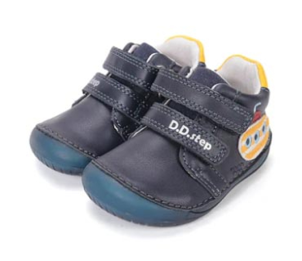 D.D. step Barefoot boty S070-61533B Royal Blue Dětské sandále Renbut 13-106A