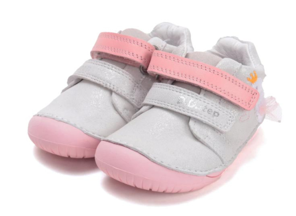 D.D. step Barefoot boty S070-61837 Silver Dětské sandále Renbut 13-106A