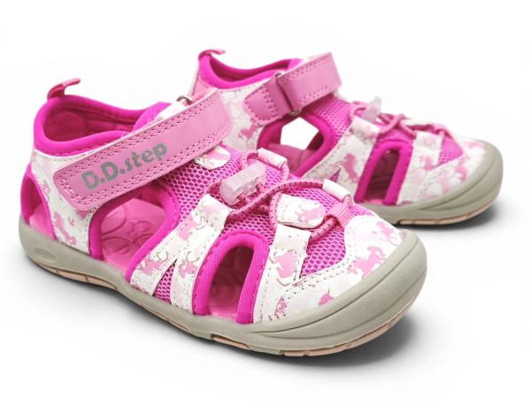 D.D.Step sandálky G065-61146 Hot Pink Dětské sandále Renbut 13-106A