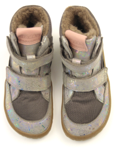 Froddo Barefoot zimné topánky s membránou G3160189-8 Grey Silver