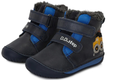 D.D.Step Barefoot zimní boty W070-337A Royal Blue