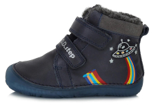 D.D.Step Barefoot zimní boty W073-355 Royal Blue