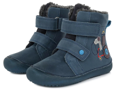 D.D.step Barefoot zimní obuv W063-321AM Royal Blue
