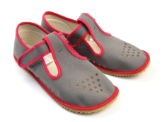 Beda Barefoot papuče Grey pink Beda Barefoot papuče Grey pink