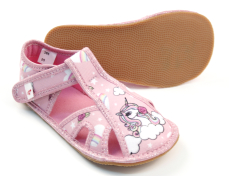 Ef Barefoot Pink Unicorn 386 dievčenské papuče
