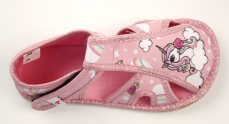 Ef Barefoot Pink Unicorn 386 dievčenské papuče
