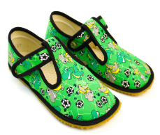 Beda Barefoot papučky Green Dinoball