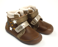 D.D.Step Barefoot zimní boty W073-42766AM Chocolate