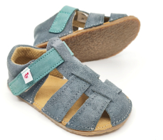 Ef Barefoot sandálky Grey green