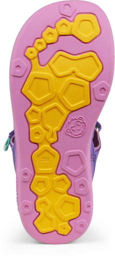 Affenzahn Sandal Vegan Breezy Creative Toucan Levander