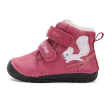 D.D.Step Barefoot zimní boty W070-52214B Dark Pink