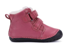 D.D.Step Barefoot zimní boty W070-52214B Dark Pink