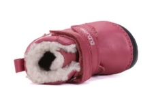 D.D.Step Barefoot zimní boty W070-52214B Dark Pink