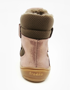 Froddo Barefoot zimní boty s membránou G3160247-8 Pink Gold