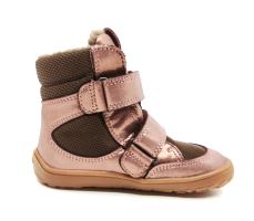 Froddo Barefoot zimní boty s membránou G3160247-8 Pink Gold