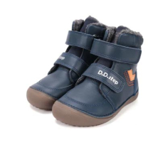 D.D.step Barefoot zimní obuv W063-52804A Royal Blue