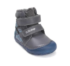 D.D.Step Barefoot zimní boty W073-52943B Dark Grey