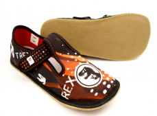 Ef Barefoot chlapčenské papuče395 Trex Black