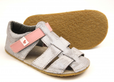 Ef Barefoot sandálky Strieborna