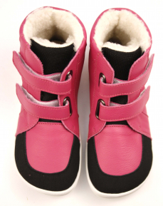 Baby Bare Shoes Febo Winter Fuchsia Asfaltico