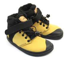Zimní topánky Pegres Barefoot BF40 Žltá