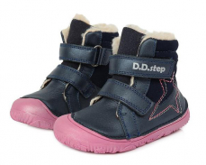 D.D.Step Barefoot zimné topánky W073-688B Royal Blue