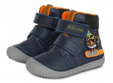 D.D.step Barefoot zimná obuv W063-284L Royal Blue