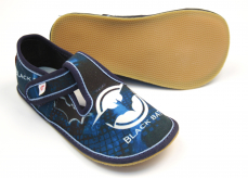 Ef barefoot chlapčenské papuče 395 Black Bat
