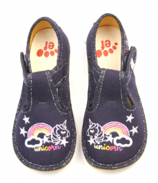 Ef barefoot dievčenske papuče 395 Unicorn