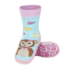 Detské ponožkové papuče  opica