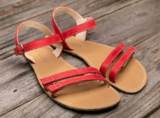 Barefoot sandále Lenka Summer - Red